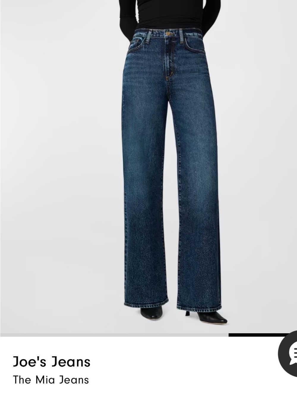 Joe's Jeans Wide-Leg High-Rise Jeans in Indigo Wash